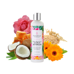 Flora & Curl Rose Water & Honey Leave-In Detangler Crema Desenredante Sin Aclarado Rosa & Miel